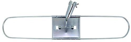 Tradineur - Plataforma métalica para mopa, base de acero, accesorio limpieza de suelos, baldosas, baño, hogar - 60 cm