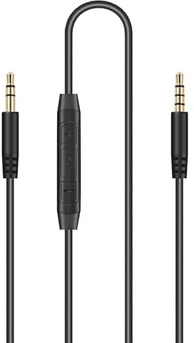 Replacement Audio Cable for Sony Headphones 3.5mm to 3.5mm Aux Cord Compatible with Sony WH-1000XM5 WH-1000XM4 WH-1000XM3 WH-CH720N ULT WEAR WH-CH710N WH-XB910N with in-line Mic & Volume Control