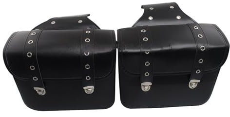 Für Harl&ey für für Su&zu&ki für Yama&ha für BM&W für DU&CA&TI schwarz Retro Motorradsatteltaschen Werkzeug Gepäck Aufbewahrungstasche PU Leder UN&IVE&RSAL Motorrad-Packtaschen Satteltaschen