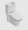 2 in 1 Close Coupled Toilet with Sink on Top Basin Tap Cloakroom Space Saving WC (WC with Basin)
