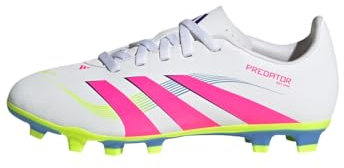 adidas Unisex Kids Predator Club Kids FG/MG Fußballschuh Cloud White/Lucid Pink/Lucid Lemon 29