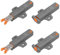 DOOCECIY 4 PCS Push to Open Door Catches for Closet Closing Wardrobe Closure