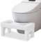 Toilettenhocker Erwachsene, Klohocker Kackhocker, Hocker Toilette, Plastik Massage Variante, Bekämpft Hämorrhoiden, Verstopfung, Blähungen, Reizdarmsyndrom Weiß, 40 x 21 x 17 cm