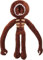 ZHYUAD Plüschtierfigur 14 Zoll - Cute-Schwarz - Anime-Plüschtier - Modell - Gruselige Monsterplüschtier - Monster-Spielezeug - Geschenk für Kinder (Braun)
