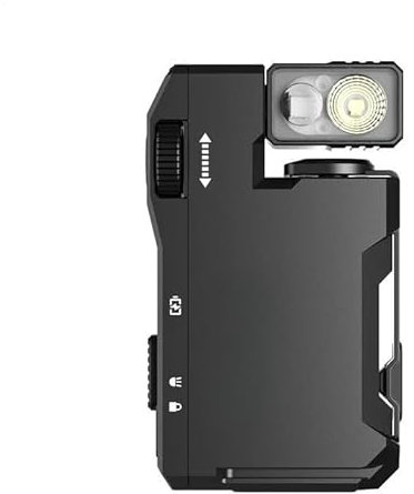 G5 Rechargeable Flashlight, Portable Flat Pocket Flashlights, 400 Lumen, Super Bright 3 Modes Double Light Sources Mini Flashlight with RGB Light, Magnetic Flashlights for Emergencies