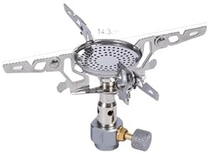 Mountainhiker Outdoor 3300W Haute Puissance cuisinière à gaz Mini Camping brûleur Portable Pique-Nique randonnée de Cuisine Four Survie(Black Coffee Stove)