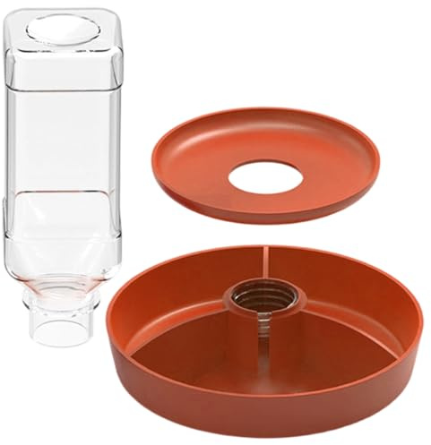 Automatischer Herpetiles Wasserspender mit sichtbarer Nachfüllflasche, gestufte Fütterung für Schildkröten, Eidechsen, Schildkröten, mehrschichtige Haustier-Wasserspender