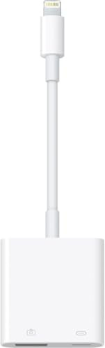 Apple Adaptateur Lightning vers USB pour appareil photo, câble USB 3.0 OTG pour iPhone/iPad pour connecter un lecteur de cartes, une clé USB, un disque U, un clavier, une souris, des hubs, MIDI, Plug