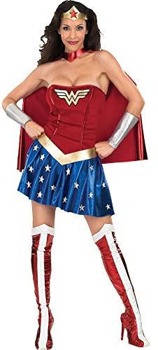 Rubie's Official Ladies Wonder Woman Adult Costume , Red, Small UK 8 - 10