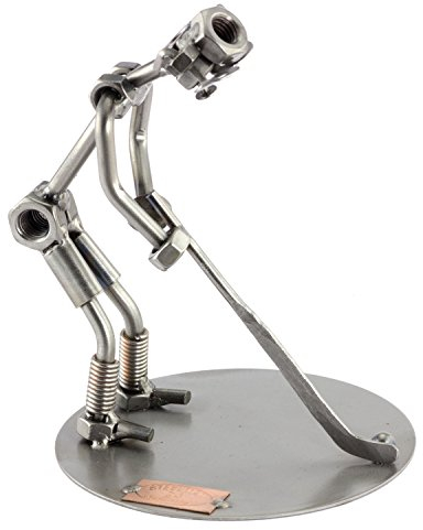 Steelman24 I Schraubenmännchen Hockeyspieler I Made in Germany I Handarbeit I Geschenkidee I Stahlfigur I Metallfigur I Metallmännchen