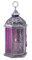 Gifts & Decor Antik Zinn-Finish Enchanted Amethyst Kerze Laterne