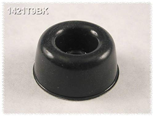 Hammond Electronics 1421T9BK Gerätefuß, selbstklebend, rund, schwarz, Durchmesser 22,3 mm x Höhe 10,2 mm, 24 Stück