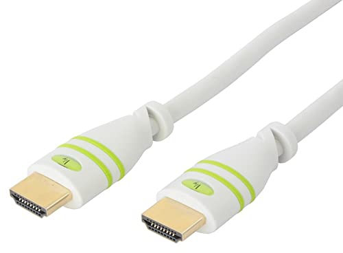 Techly 306936 Cavo HDMI High Speed con Ethernet A/A M/M 5 m Bianco Bianco