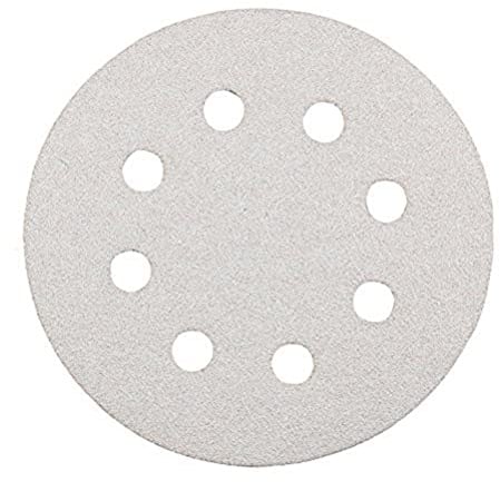 kwb Schleifscheibe Ø 125 mm aus Korund mit Stearat-Beschichtung, Körnung 40, werkzeuglosem Wechsel, Vollkunstharz-Verleimung und verstärktem Papierträger für den groben Schliff von Holz und Lack