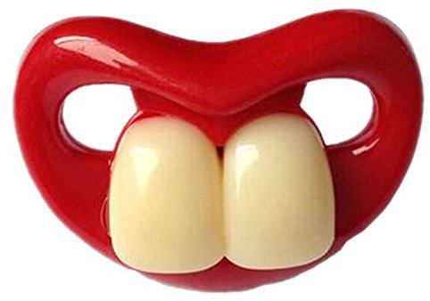 BuyHere Baby-Schnuller, lustig, Silikon