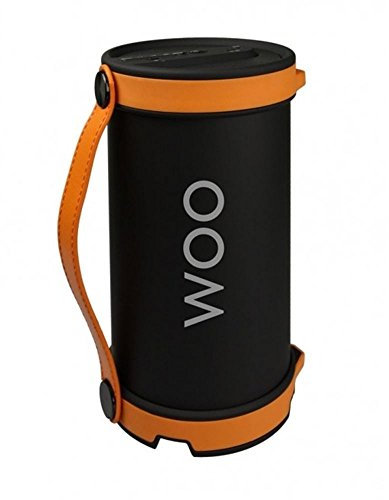 WOO Bazooka S22 – Portable Speaker (Bluetooth, Radio, Micro SD), Black and Orange