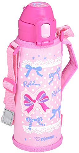 ZOJIRUSHI (Botella de Agua de Acero Inoxidable Tipo Paja Botella de 520ml de Color Rosa SD-CB50-PA