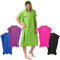Fit-Flip Surf Poncho Mikrofaser - Umkleidehilfe Strand - Badeponcho für Erwachsene - Duschponcho schnelltrocknend - Strandponcho für Surfer - Surfponchos Ultraleicht (Größe L, Grün/Dunkelblau)