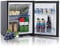 Smad 12V/240V 30L Caravan Fridge,Quiet 2 Way Reversible Door Fridge for Caravan, Van, Truck, RV, Motorhome - Black