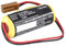 PLC Batterie kompatibel mit GE A02B-0200-K102 - Li-MnO2 2000mAh - für Fanuc CNC 16i, CNC 18i, 21i-A, Digital Servo Adapter