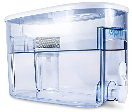 OPTI Chill - Jarra de filtro de agua alcalina para refrigerador, dispensador de unidad de purificación de agua, mejora naturalmente la alcalinidad hasta pH 9.0, elimina hasta el 99.99% de los