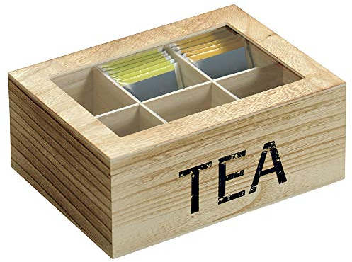 Kesper Teebox, Pauloniaholz, 21,7 x 16 x 9. cm (braun) 58930