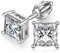Diamond Earrings Men Zirconia Stud Earrings Hypoallergenic Earring 925 Sterling Silver Studs For Men Women White Gold Nickle Free Cz Earring Studs 6mm