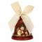 THUN - Rote Glocke Limited Edition 2021 mit Engel - Keramik und Organzaband - Weihnachtslinie - Wohnen, Dekorieren des Hauses - Ø 7 cm; 8 cm h; beigees Band 45 cm