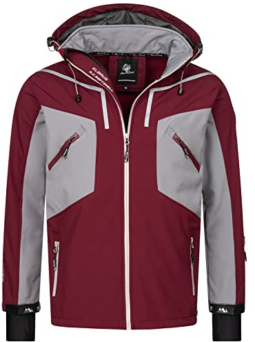 Rock Creek Softshelljacke Herren Outdoor H-293 | Wasserabweisende Übergangsbekleidung, funktionale Wanderjacke für Männer, Camping, Freizeit und wechselhaftes Wetter
