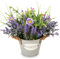 MIXROSE Piante finte viola fiori di lavanda in vaso, altezza 25,4 cm, pianta artificiale in vaso per casa, ufficio, patio, tavolino da caffè, casa colonica, decorazione estetica per camera da letto e