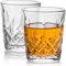 Praknu 12 Schnapsgläser aus Kristall Glas 4cl - Spülmaschinenfest - Standfest dank dickem Boden - Edles Vintage Design