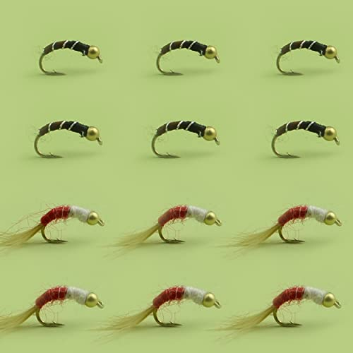 YAZHIDA | Fly Fishing | Fly Trout Kit | (Rainbow Warrior/Zebra 2-Tone)