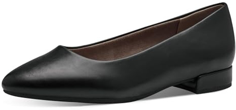 Jana Damen Ballerinas mit Blockabsatz Vegan, Schwarz (Black), 38 EU