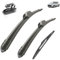 Essuie-glace de voiture compatible avec Peugeot 206 Hatchback 2001-2006 Balais d'essuie-glace avant arrière de voiture en caoutchouc souple Essuie-glaces Auto Pare-brise 2616142004 2005 (Color : 3