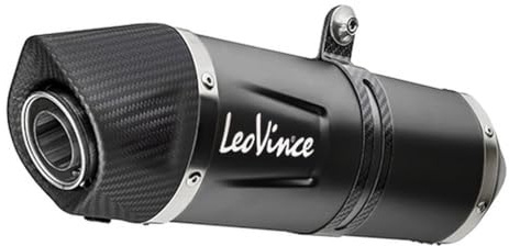 LeoVince SLIP-ON Edelstahl SBK LV ONE EVO Black Edition, Endkappe Carbon, Honda CB 750 Hornet