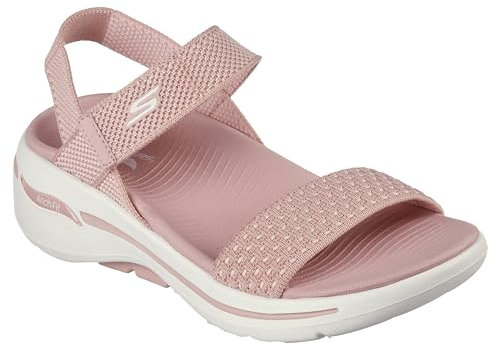 Skechers Go Walk Arch Fit Sandal - Polished Women's Sandal, Pink, 8 UK
