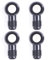 CNRAQR 4Pcs 12mm Fuel Banjo Fittings to 6AN Male Flare Adapter Fuel Line Adapter Aluminum