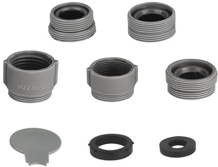 Hibbent 5-teiliger Kunststoff Wasserhahn Adapter mit Belüfter, Außengewinde für Spüle und Wasserreiniger