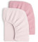 lulumoon 2er Set Kinder Spannbettlaken, Musselin-Baumwolle Spannbetttuch für Babybett und Kinderbett 60x120cm / 70x140cm Reisebett Spannlaken Beistellbett Leintücher (Rosa Nelke)
