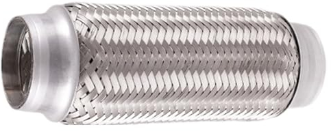 Auspuff-Flexrohr Edelstahl,Auspuff-Flexrohr,Verbindungsrohr für Autoabgasanlage - Wellpappe-Auspuffrohr für Standheizung, vielseitiges Auspuff-Flexrohr, Kfz-Zubehör