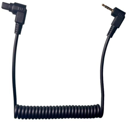 Olegovna Remote Control Shutter Release Cable Cord for Canon EOS Cameras, Compatible with Canon EOS R5, 6D Mark II, 5D Mark IV III II, 5DS, 5DR, 7D Mark II, D60, 5D, 7D (2.5mm-C3), Black