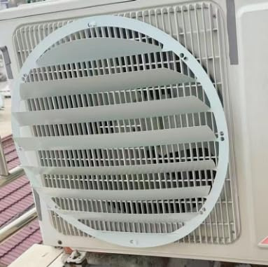 Deflettore del climatizzatore per unità Esterna,Deflettore di Uscita dell'Aria in Acciaio Inossidabile Paravento Anti-soffiaggio Diretto,Griglie di Protezione del condensatore del compressore CA