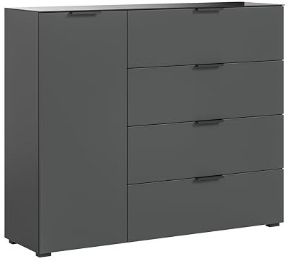 xonox.Home Kommode Ray Kommode Highboard Schrank anthrazit Nb.,ca.135x112x40 cm
