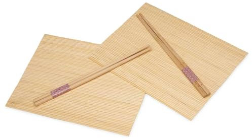 San Ignacio Set sushi 4 palillos y 2 esterillas bamb colección KINVARA