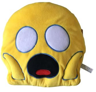 VIRCA Gelbes Emoji-Kissen, Emoji-Kissen, Heimdekoration, Geschenkidee