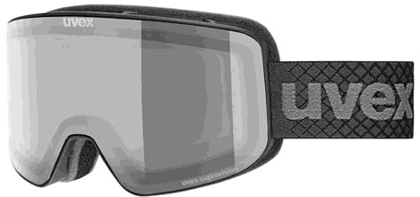 uvex pyrit - Skibrille für Damen und Herren - Filterkategorie 0 - vergrößertes, beschlagfreies Sichtfeld - schwarz matt dl/klar S0 - one size