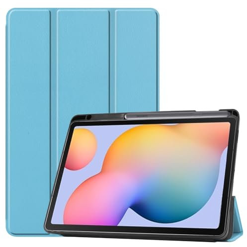Funda protectora Compatible con Samsung Galaxy Tab S6 Lite 2024 SM-P620/P625/P627 Estuche Tri-Fold Smart Tablet, Estuche Protector liviano Estuche rígido Compatible con Samsung Galaxy Tab S6 Lite SM-P