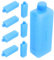 HOLIDYOYO Air Conditioner Ice Pack Reusable Ice Cubes Boxes Freezer Blocks Lightweight Cooling Box for Coolers Cold Cube Trays Lunch Box Beverage Refrigerator