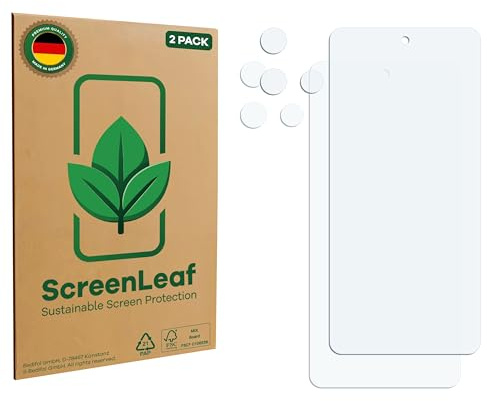 ScreenLeaf (2 Stück Schutzfolie für Motorola Moto G86 Power (Display+Kamera) [nachhaltiger Displayschutz, Folie, transparent, kratzfest]