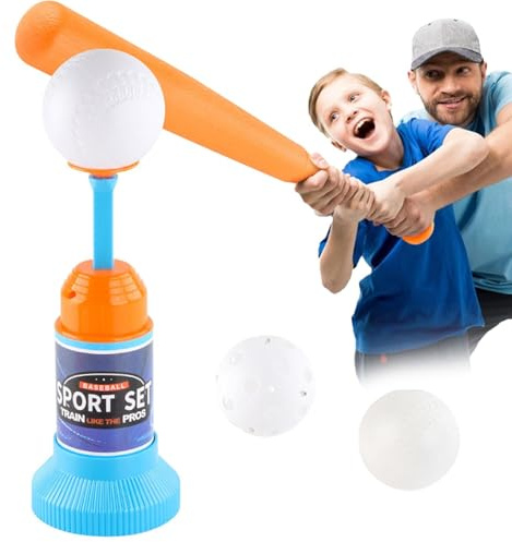 Tees Ball Ensemble de tees pour enfants – Tees de baseball pour enfants | Machine - T Ball Set Toys Tee Ball Batting T-Shirts, Baseball et Lancement Jeux pour Jouets de Sport en Plein Air P